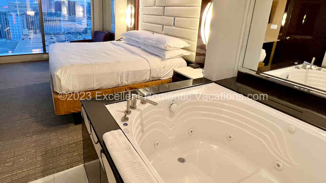 Romantic Hilton Hotel In Room Whirlpool Tub For 2 Persons 